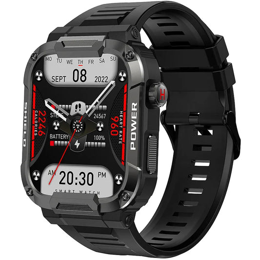 Valdus smartwatch featuring body temperature monitoring and fitness tracking in a sleek design.

