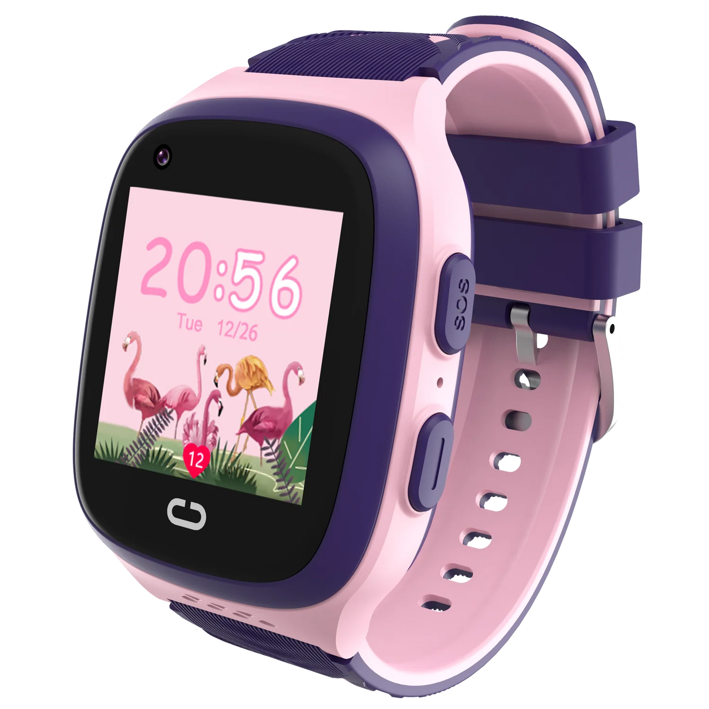 Kids GPS smartwatch featuring WiFi and LBS tracking with a durable design.

