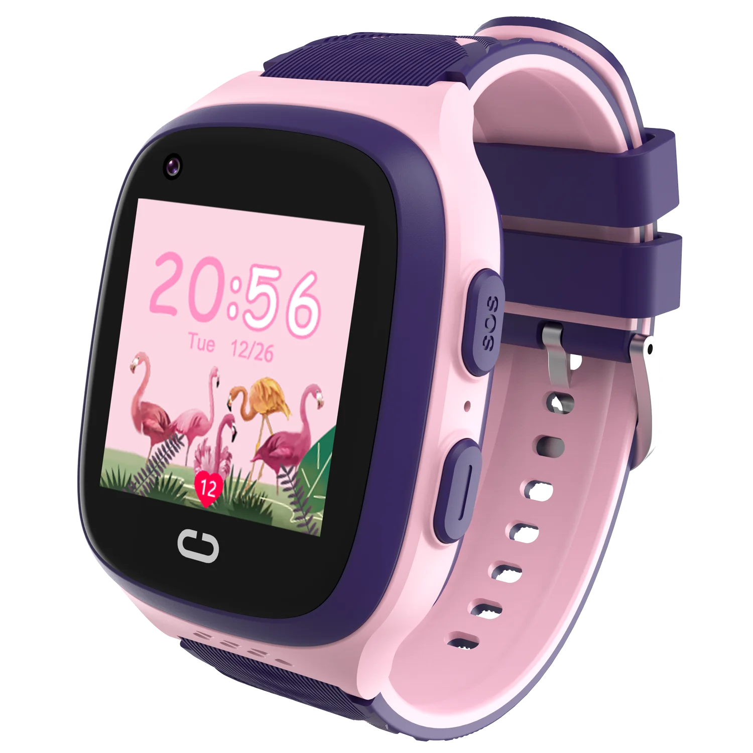 Kids GPS smartwatch featuring WiFi and LBS tracking with a durable design.

