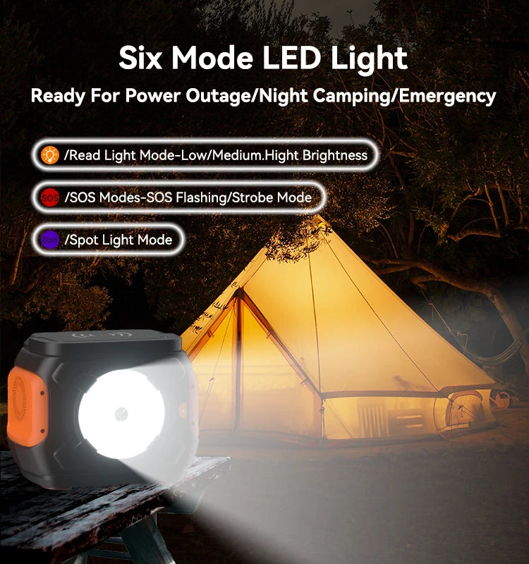 Flashfish A301 Portable Power Station with 320W output and wireless charging capability.

