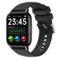P66 smartwatch featuring a square design with adjustable brightness and a silicone band.


