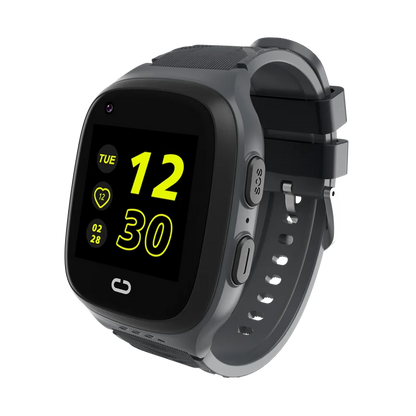 Kids GPS smartwatch featuring WiFi and LBS tracking with a durable design.

