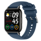 P66 smartwatch featuring a square design with adjustable brightness and a silicone band.

