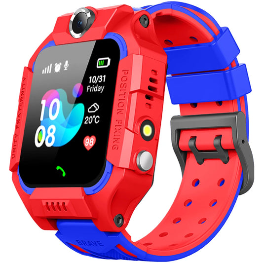 Kids smartwatch with phone call and GPS tracking features, designed for safety and durability.

