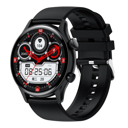 Smartwatch with a sleek design, IP68 waterproof, NFC-enabled, and advanced sport tracking features.

