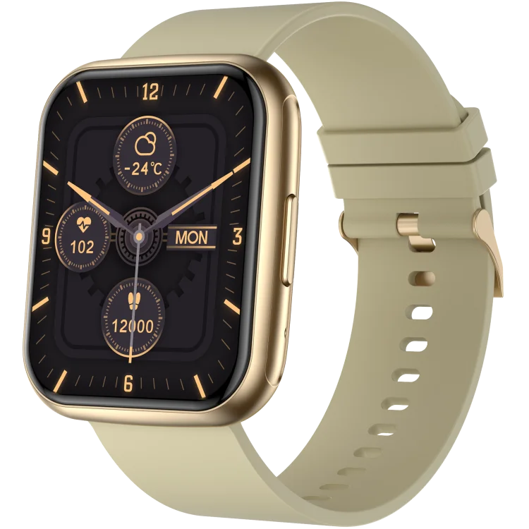 A stylish 1.8-inch smartwatch featuring a high-definition display and advanced tracking features.

