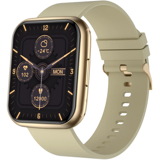 A stylish 1.8-inch smartwatch featuring a high-definition display and advanced tracking features.

