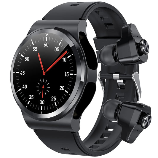A sophisticated 2-in-1 smartwatch featuring advanced fitness tracking and customizable watch faces.

