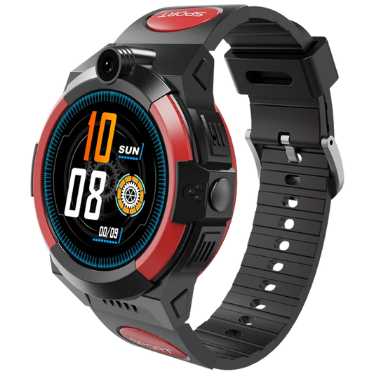 Kids 4G GPS smartwatch with phone call and tracking features, designed for safety and durability.

