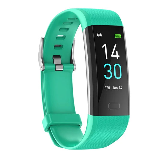 Smart bracelet for fitness and wellness tracking with a sleek and lightweight design.

