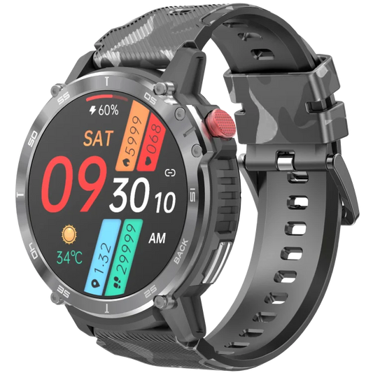 C22 Smartwatch with sleek design, fitness tracking features, and long battery life.

