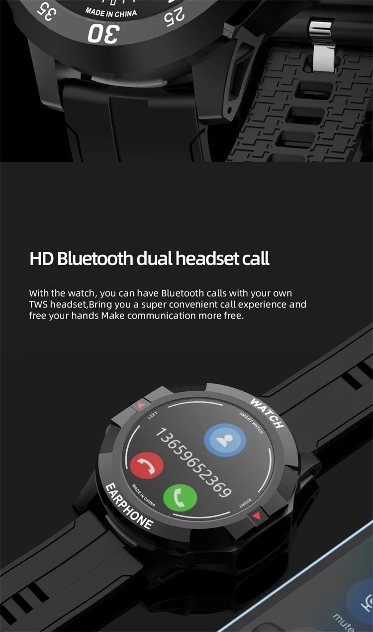 A modern smartwatch with built-in flash card support and advanced fitness tracking capabilities Valdus N15.

