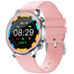 Stylish waterproof smartwatch featuring phone call functionality and fitness tracking.

