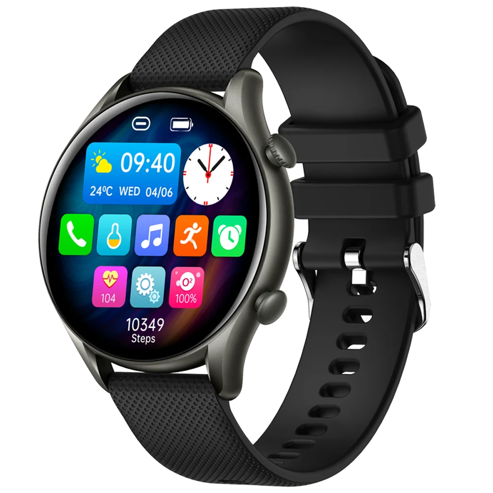 KT60 women’s smartwatch with a slim, stylish design and classic features, ideal for daily wear and smart functionality.

