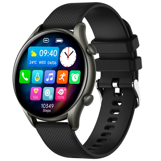 KT60 women’s smartwatch with a slim, stylish design and classic features, ideal for daily wear and smart functionality.

