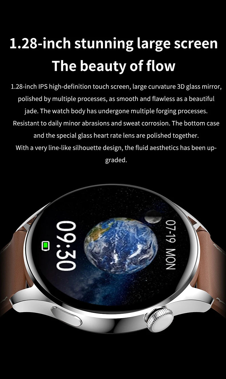 Valdus smartwatch with a 1.28-inch large screen, advanced fitness tracking, and durable design.

