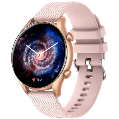 KT60 women’s smartwatch with a slim, stylish design and classic features, ideal for daily wear and smart functionality.

