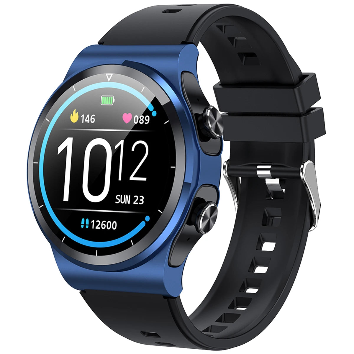 A sophisticated 2-in-1 smartwatch featuring advanced fitness tracking and customizable watch faces.

