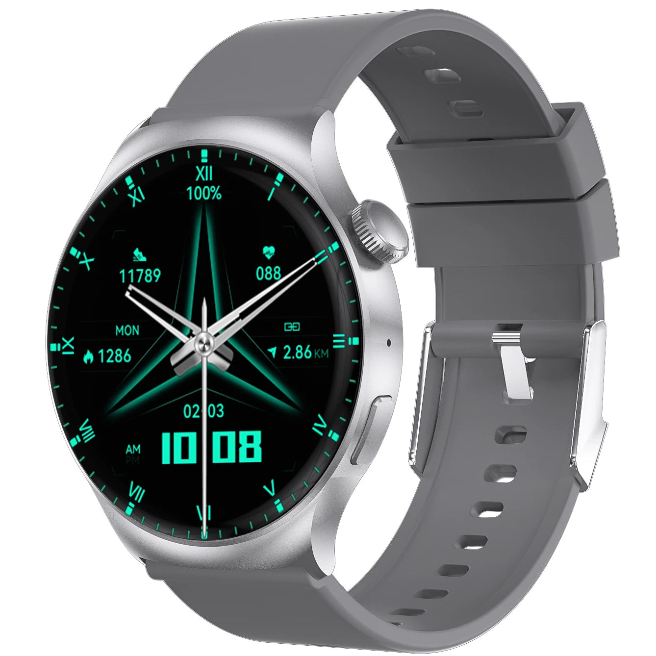 Valdus smartwatch with a 1.51-inch screen, ECG monitoring, and fitness tracking features.

