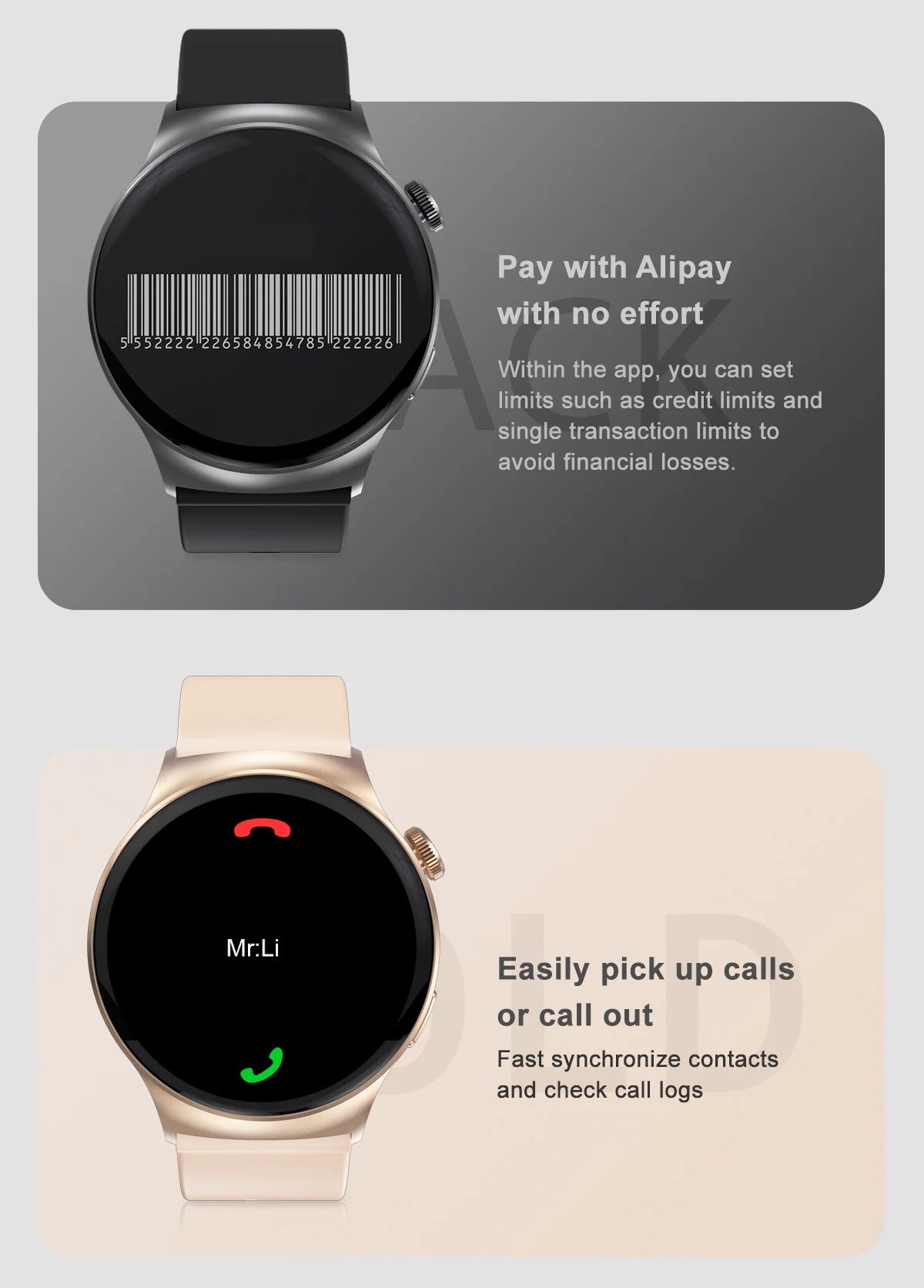 Valdus smartwatch with a 1.51-inch screen, ECG monitoring, and fitness tracking features.

