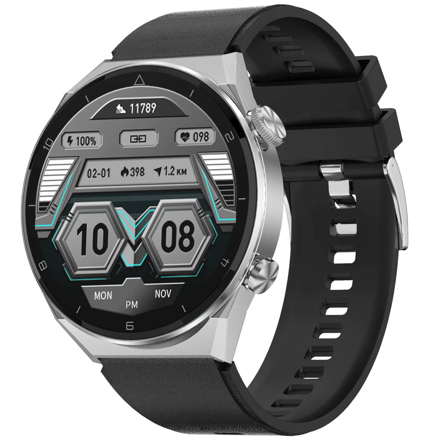Valdus DT3 Pro Max smartwatch with Bluetooth calling and fitness tracking in a sleek, modern design.


