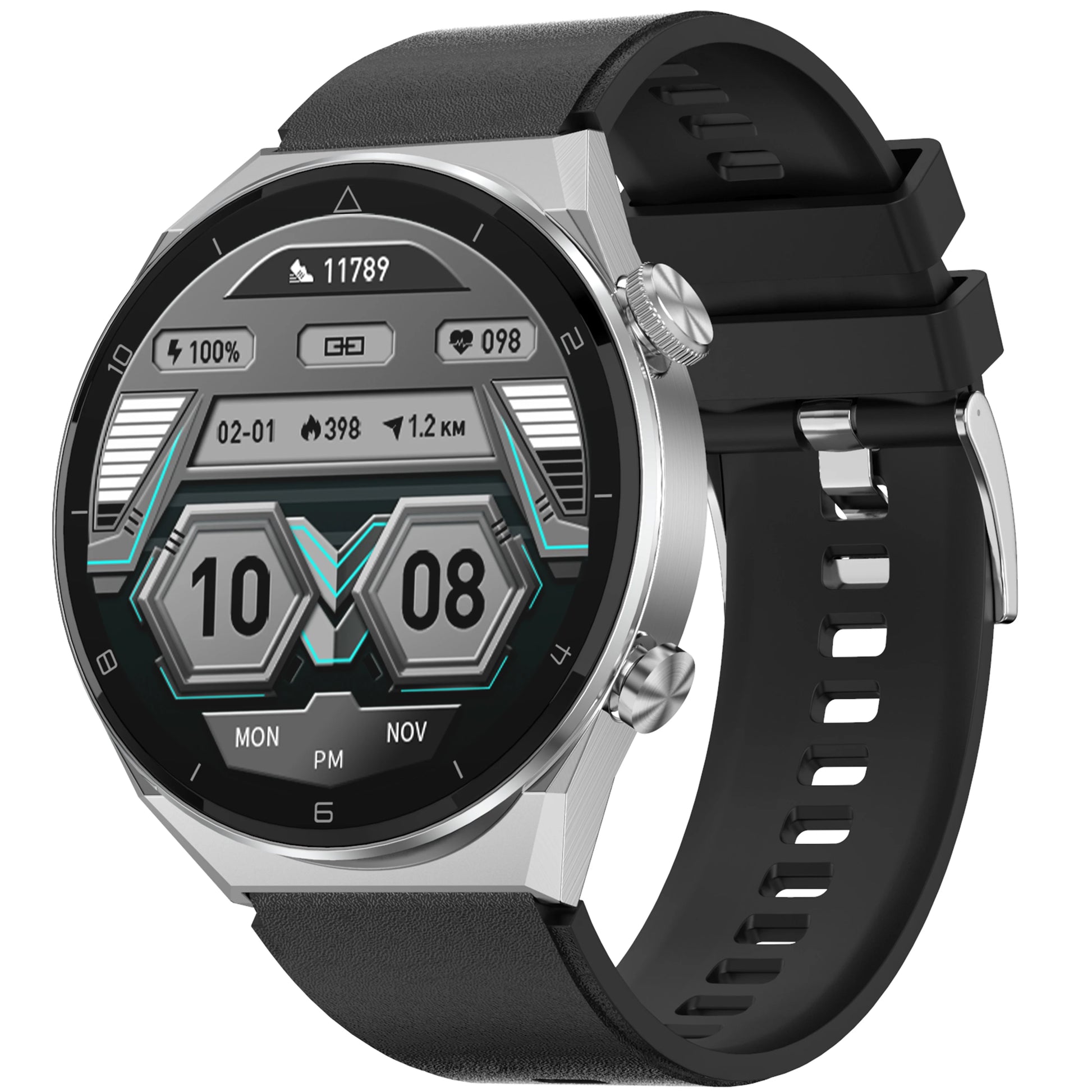 Valdus DT3 Pro Max smartwatch with Bluetooth calling and fitness tracking in a sleek, modern design.

