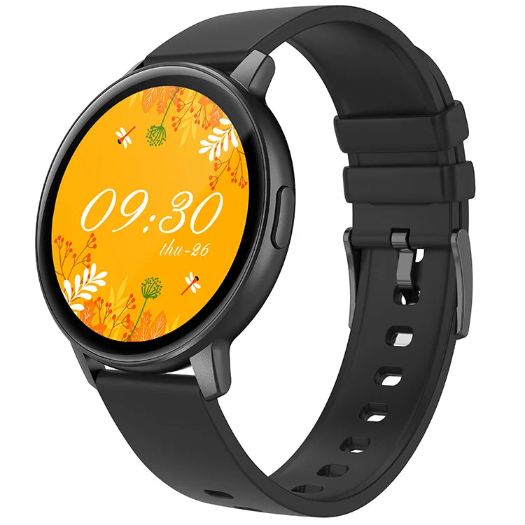 S35P smartwatch with a large round dial, showcasing multilingual support and durable design.

