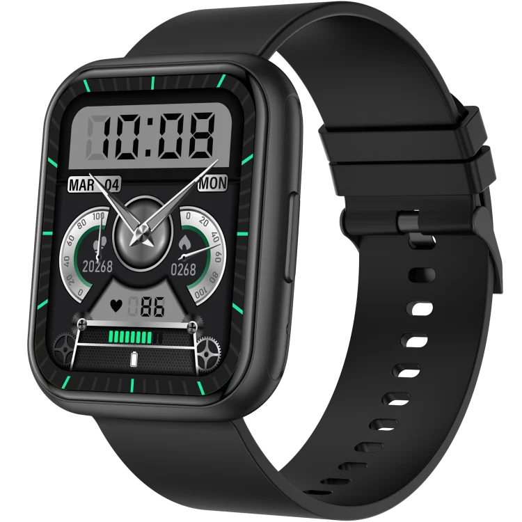 A stylish 1.8-inch smartwatch featuring a high-definition display and advanced tracking features.

